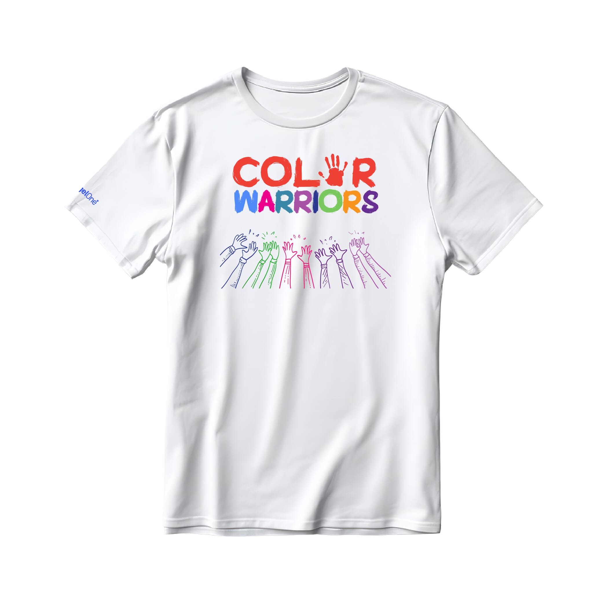 Color Warriors Pima Round Neck T-Shirt - White